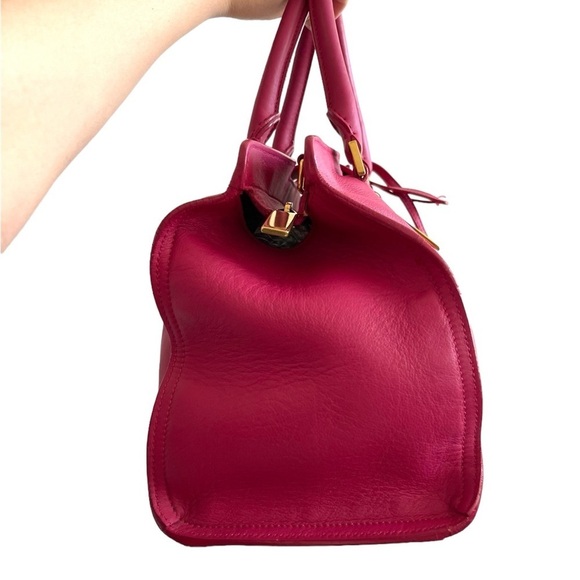Saint Laurent Pink Grained Leather Cabas Chyc Tote Small - Picture 5 of 8